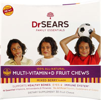 Dr. Sears Multi-Vitamin Plus D Fruit Chews Mixed Berry