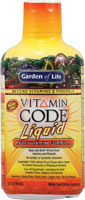 Garden of Life Vitamin Code Liquid Multivitamin Orange Mango