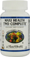 Maxi Health Two Complete Without Iodine Multi Vitamin And Mineral