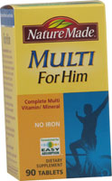 Nature Made Multi For Him No Iron