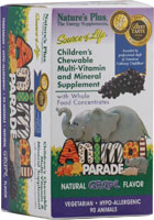 Nature's Plus Animal Parade Children's Chewable Multi-Vitamin and Mineral Supplement Grape