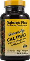 Nature's Plus Source of Life Cal Mag Mineral Supplement with Whole Foods