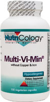 NutriCology MultiVimin without Copper and Iron