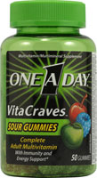 One-A-Day VitaCraves Sour Gummies