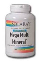 Solaray Mega Multi Mineral Iron Free