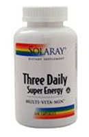 Solaray Three Daily Super Energy Multi-Vita-Min