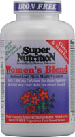 Super Nutrition Women's Blend Iron Free Antioxidant Rich Multi-Vitamin