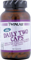 Twinlab Daily Two Caps with Iron